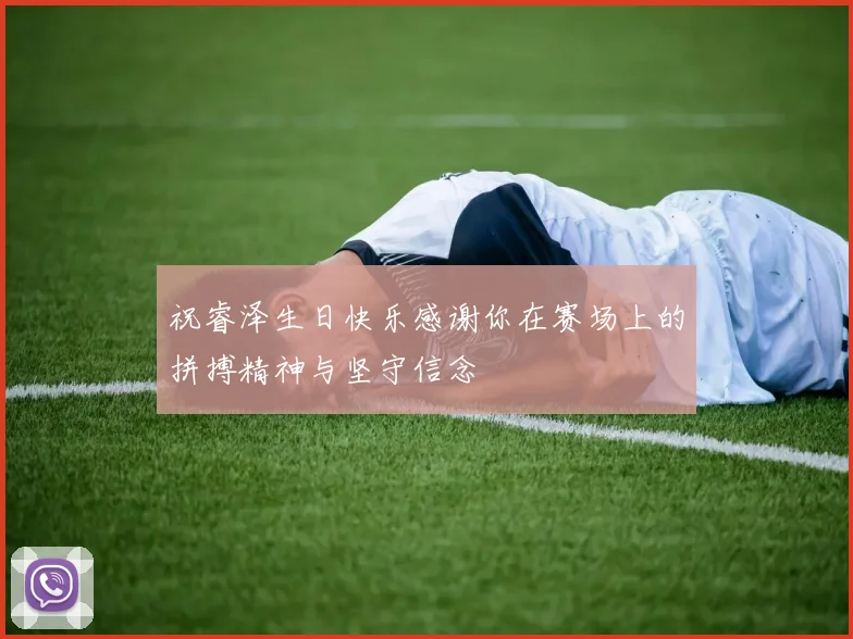 祝睿泽生日快乐感谢你在赛场上的拼搏精神与坚守信念